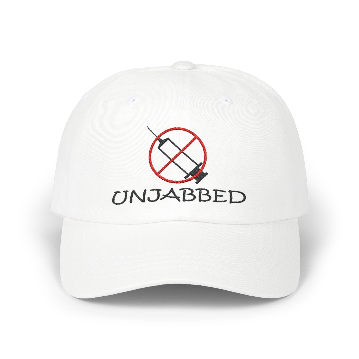 UNJABBED Embroidered Black/Red on Classic Cap